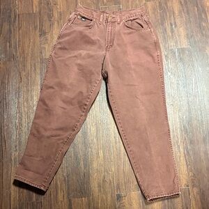 Chic Burgundy -Toned Jeans